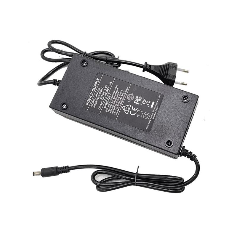 36V 42V 2A DC5521 EU Plug Ebike Electric Bike Bicycle Scooter Accessories Parts Charger