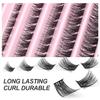 Lashes Cluster, Fluffy Wispy Volume Lash Clusters, Reusable Individual False Eye Lashes, High Quality Natural Lashes Cluster