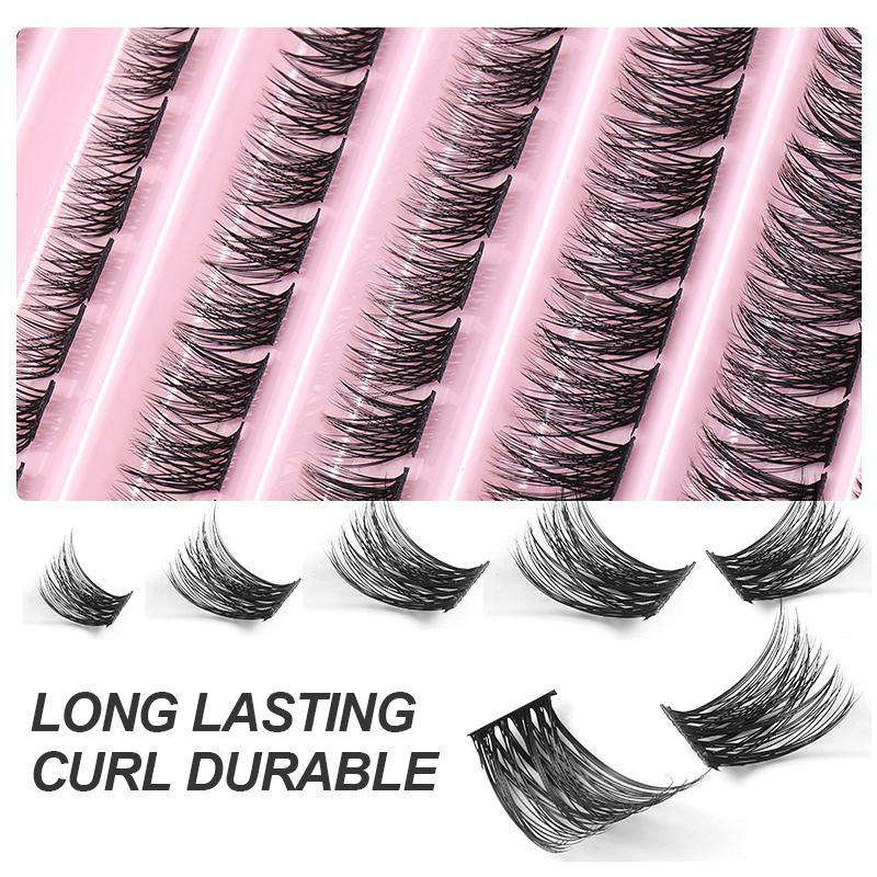 Lashes Cluster, Fluffy Wispy Volume Lash Clusters, Reusable Individual False Eye Lashes, High Quality Natural Lashes Cluster