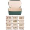 PU Leather Travel Jewelry Box Large Capacity Small Item Storage Box Jewelry Storage Box