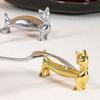 1Pcs Zinc Alloy Chopsticks Rack Cat Design Fork Storage Holder  Art Craft Table Decoration