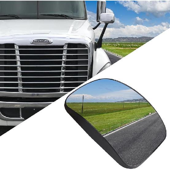 Hood Mirror Glass For 2018+ Freightliner Cascadia,Semi Trucks Freightliner Cascadia Accessories,Right/Passenger Side Left Side (2008-2017 Frei