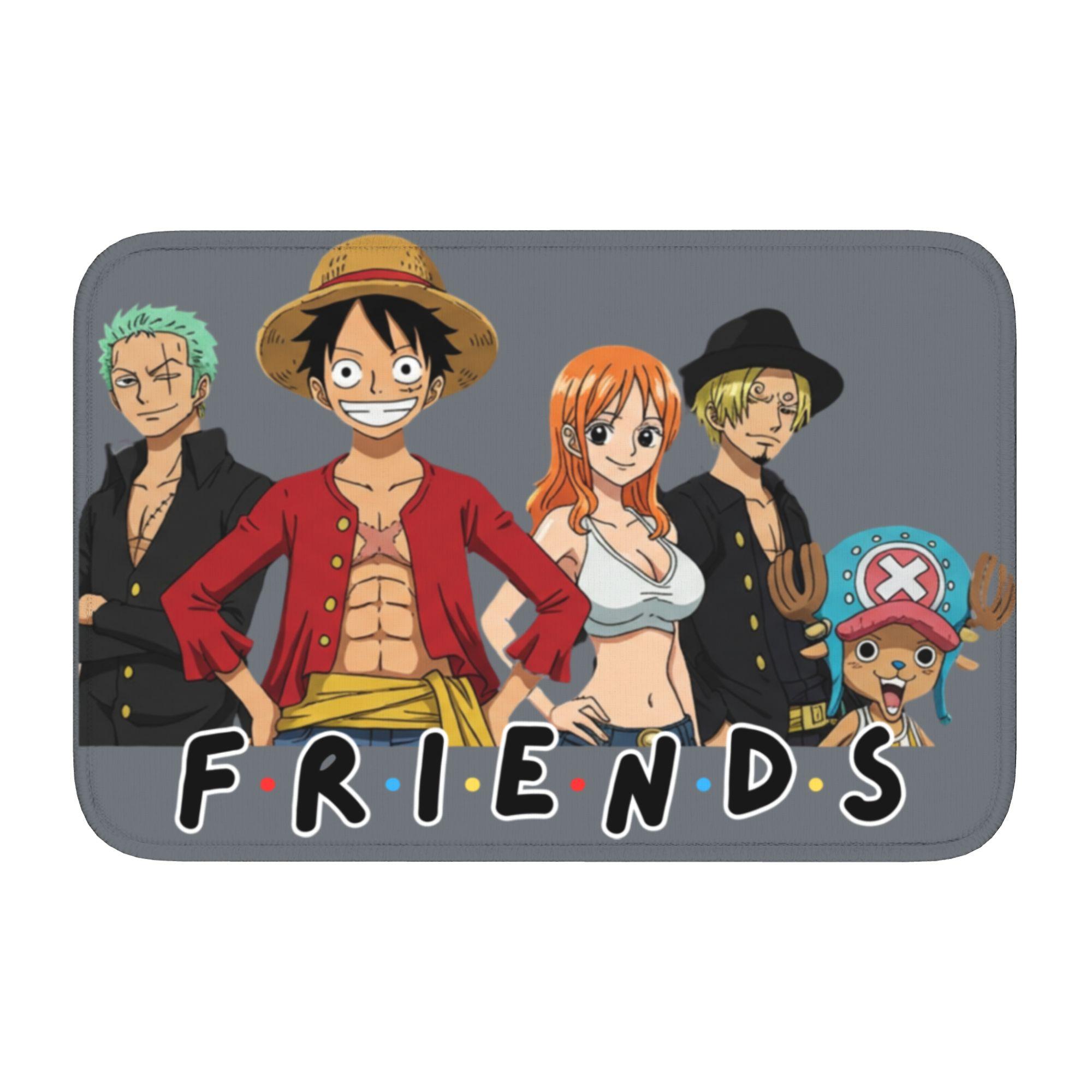 

Anime One P-Pieces Front Door Mat Anti-Slip Indoor Welcome Quick Dry Doormat Floor Bathroom Entrance Rug Carpet Footpad 60cm x 90cm