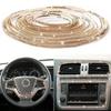 5m Self-Adhesive Rhinestone Trim Strips DIY Bling Rhinestone Car Strips Self-Adhesive Glitter Molding Stickers for Dashboard