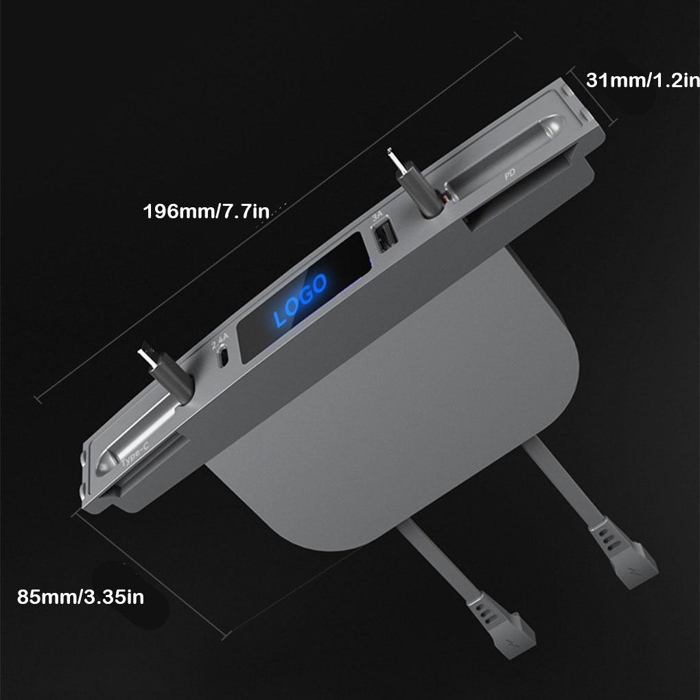 Small And Lightweight USB Adapter For Electronic Accessories In Car - Security Guaranteed Multi Terminal Interface