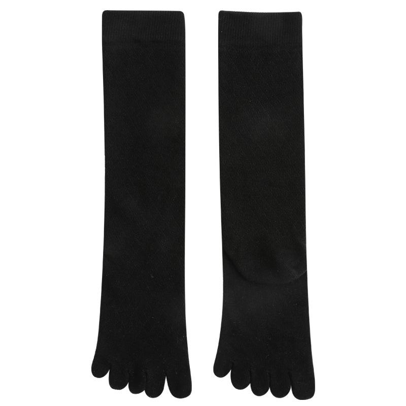 Open Toe Calf Socks For Women Ladies Girls Long Solid Color Five Finger Cotton Sock Spring Autumn 5 Toed Warm Knee Sock Fashions