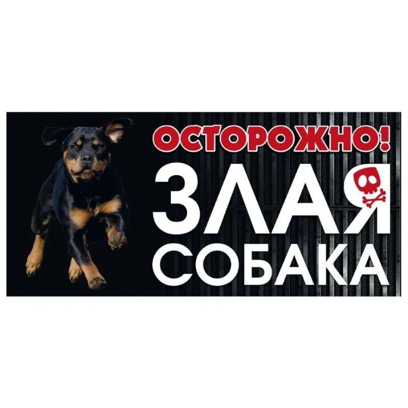 Vorsicht Böser Hund Metallschild, Zauntür Warnschild 30x15cm
