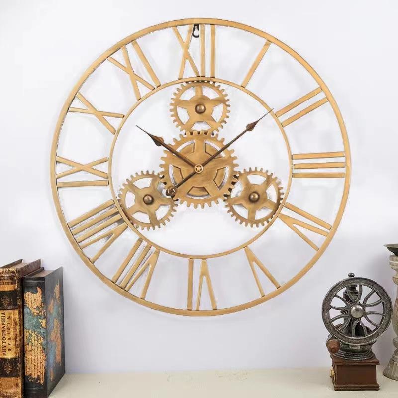 Europe Type Restoring Ancient Ways Is a Clock, Gear Wall Clocks At Home Sitting Room Adornment