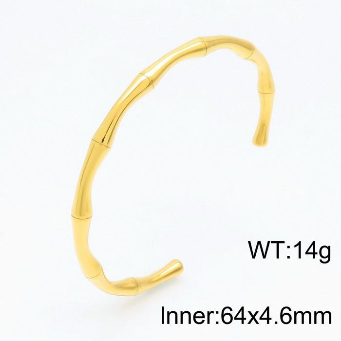Women's Minimalist Bamboo Joint Titanium Steel Bracelet - Light Luxury, Exquisite High-End Design