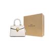 Coach Sammy 22 Solid Color Logo Lock Multi-Functional Pocket Flap Leather Handbag Women Handbags White CJ812-B4HA