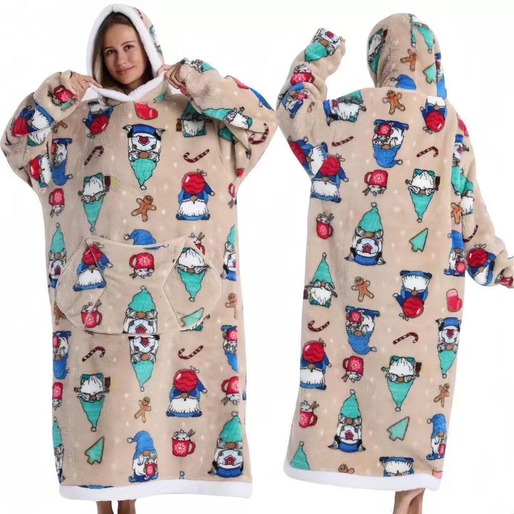 Women's Winter Cozy Velvet Robe - Double-Sided Soft Cotton for Cold Protection and Comfort
