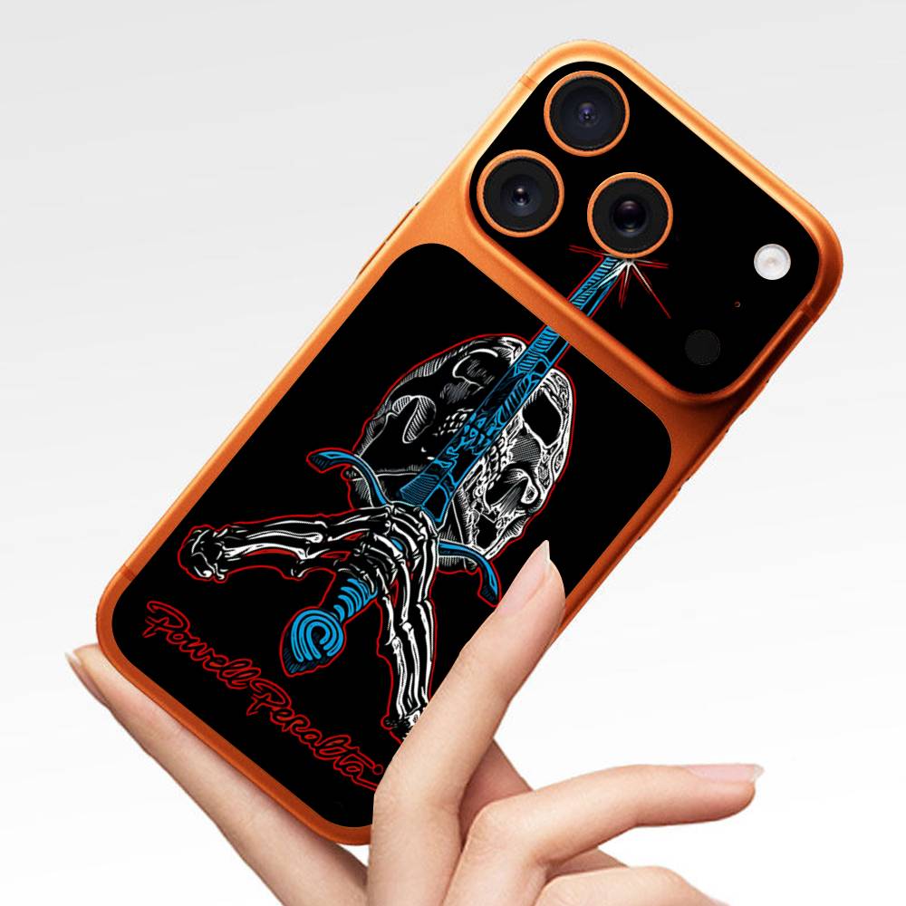 P-Powells P-Peraltas Мультяшная наклейка на заднюю панель телефона iPhone 17 Pro 17 Pro Max в уникальном стиле, защитная пленка-наклейка iPhone 17 Pro