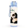 1PC Ink Wash Painting Panda Bamboo Pattern 750ml Color Plastic Sports Water Bottle Leakproof Flip Straw Lid Suitable for Sports Office Home Use