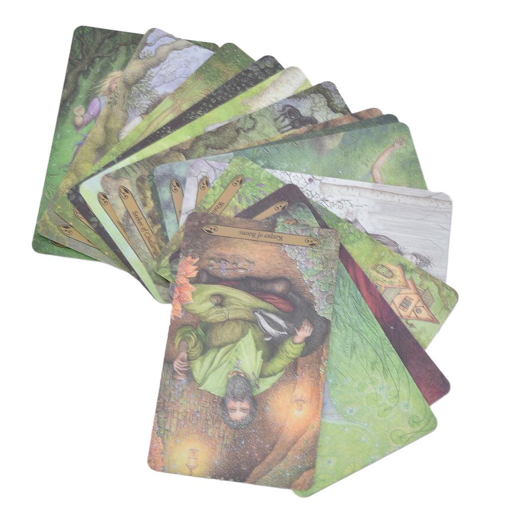 Wald der Verzauberung Tarotkarte 78 Decks Leichtes Mischen Wahrsagespiel Spielzeug für Enthusiasten