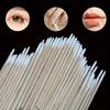 100-Pack Precision Nail Polish Removal Cotton Swabs - Portable, Clean Cotton Swab Heads For Manicures And Makeup