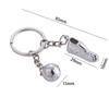 Stainless Steel Sport Hanging Keychain Metal Chain Football Key Chain Soccer Shoes Key Rings