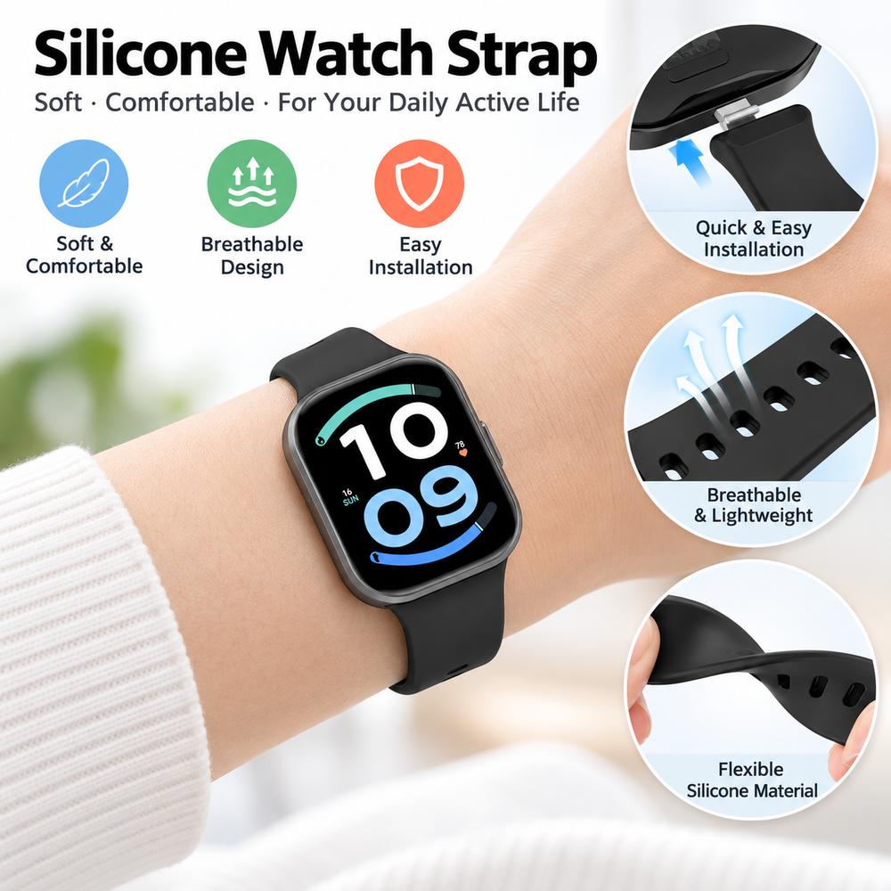Colorful Wristband Watch Band for Redmi Watch 6 Active/6 Lite/6/5/4 Smart Watch Accessories