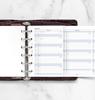 Filofax 2026 Small Vertical Year Planner Refill, January Start, White, 26-68202, Officially Imported