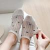 Women's Summer Mesh Thin Shallow-mouthed Invisible Socks Women's Pure Cotton Bow Women's Boat Socks Short Socks