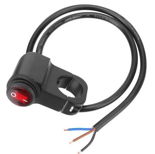 

12V Motorcycle Spotlights Switch Turn Signal Lights Control Fog Lamp Single Double Button Switch on Waterproof Motorbike Parts