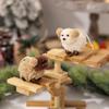 2pcs Cute Plush Puppy Pendant White Christmas Tree Decoration  Home Xmas Decoration