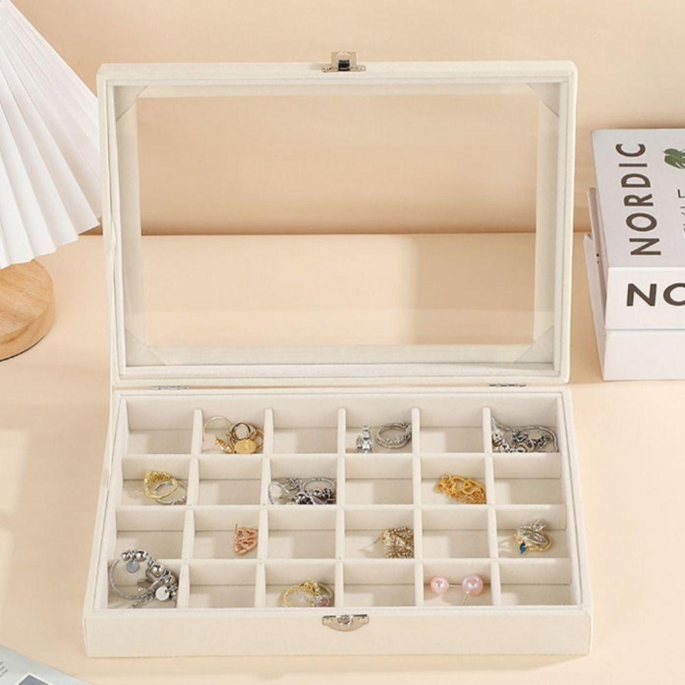 Lightweight Jewelry Storage Case Detachable Necklace Storage Box Portable Jewelry Box  Travel