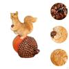 Garden Sculpture Squirrel Ornament Animal Model Novelty Statue Resin Figurine for Park