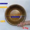 Pure Copper Handmade Thickened Brass Basin Old Copper Basin Carbon Furnace Wash Basin Chinese Wedding Washbasin Carbon Brazier
