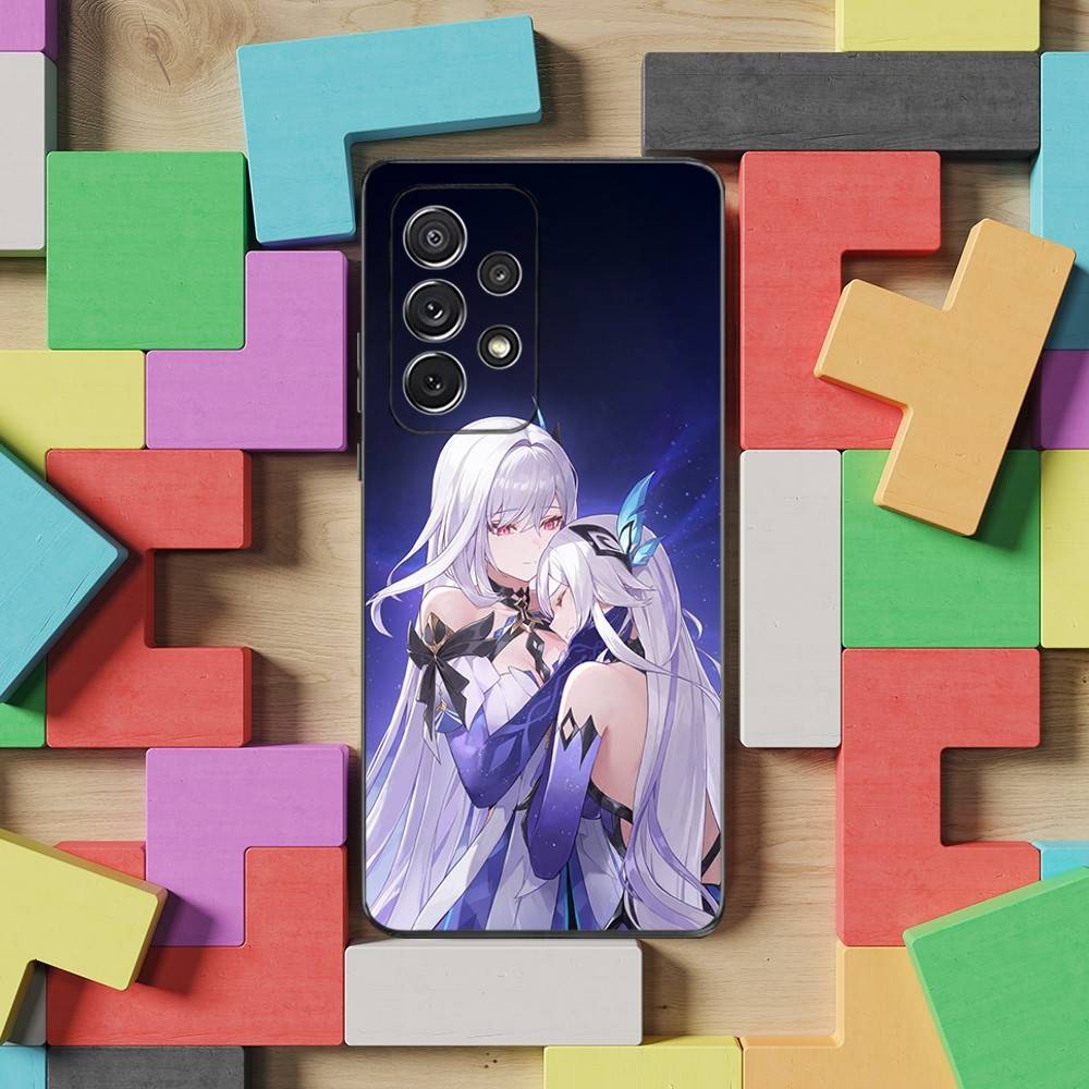 

Genshin Impact Skirk Game Phone For Samsung S22,S25,S24,S23,Ultra,FE,Plus,S21,S20,S10,S9,Lite,Soft Silicone Black SamsungS23plus5G