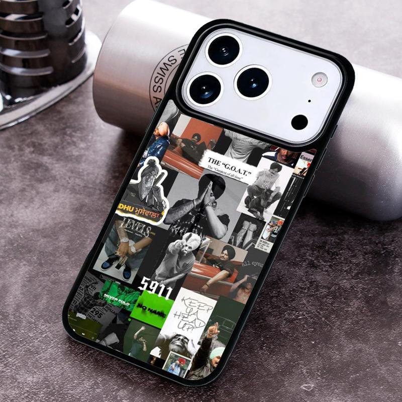 Sidhu Moosewala Phone Case For iPhone 17,16e,15,14,13,12,11,Mini,Pro,MAX soft Silicone Cover