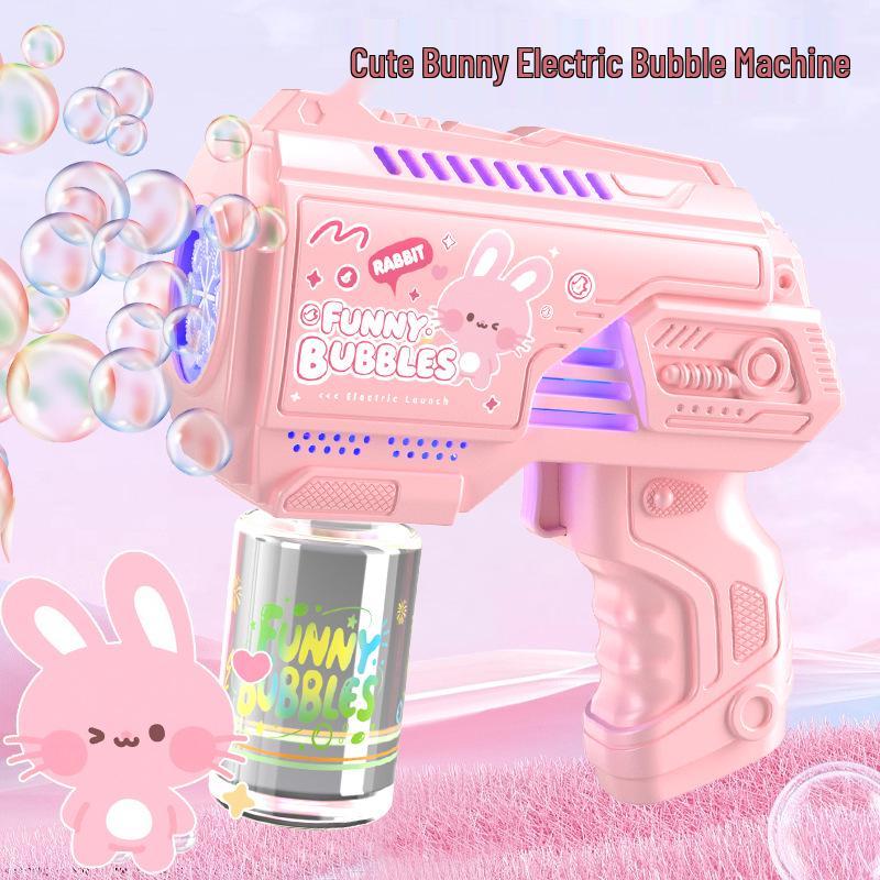 Popular Kid's 32-Hole Electric Bubble Gun - Automatic Handheld Toy for Bubbles