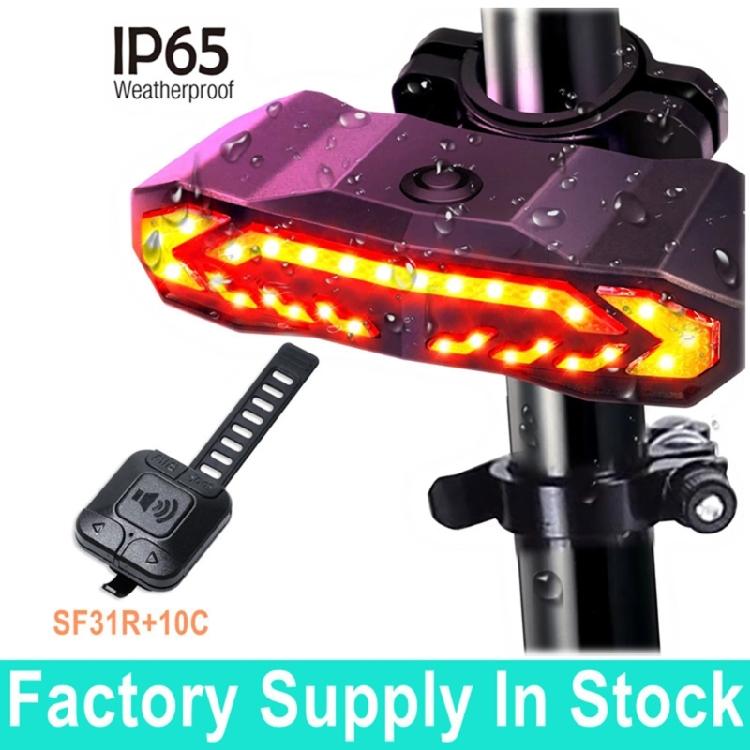 Automatic Dimming Intelligent Bikes Tail Light With Motion Detection Brake Warning for Effortlessly Night Ride