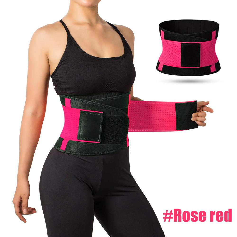 

Durable And Safe Lumbar Support Belt Lower Back Brace Abdominal Binder Men Women Waist Trainer Corset Sweat Slim Belt For Sports Gym Pain Relief S