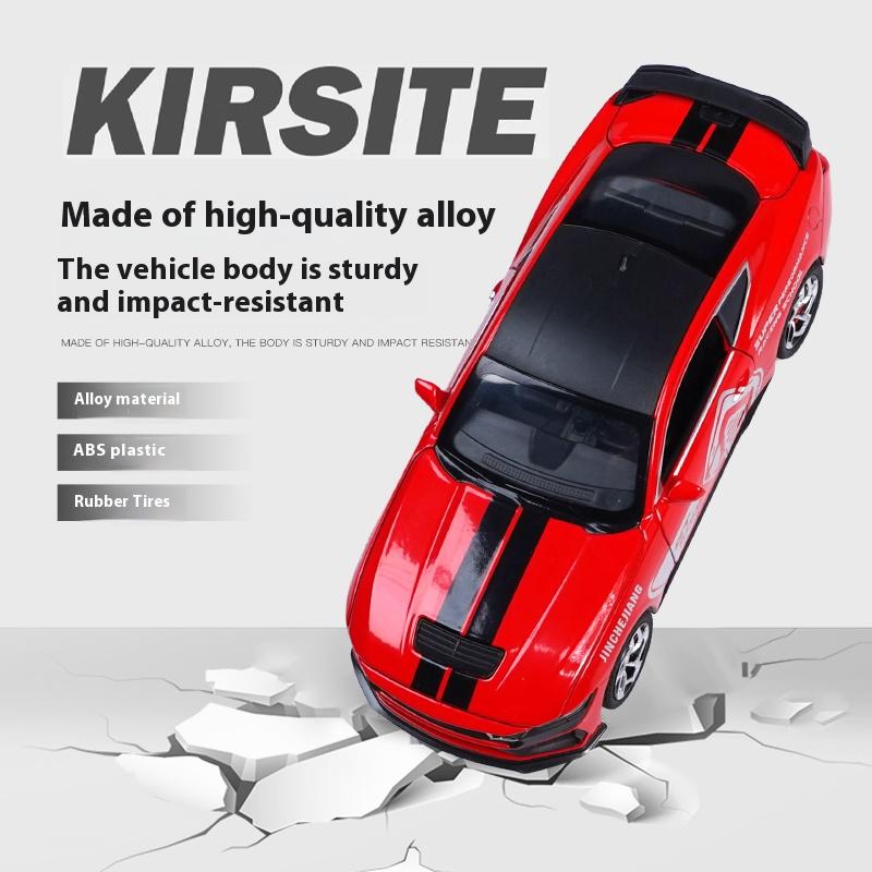 1/32 Ford Mustang GT500 alloy model, cool sound and light, exquisite desktop ornaments, the best collection for car model enthusiasts