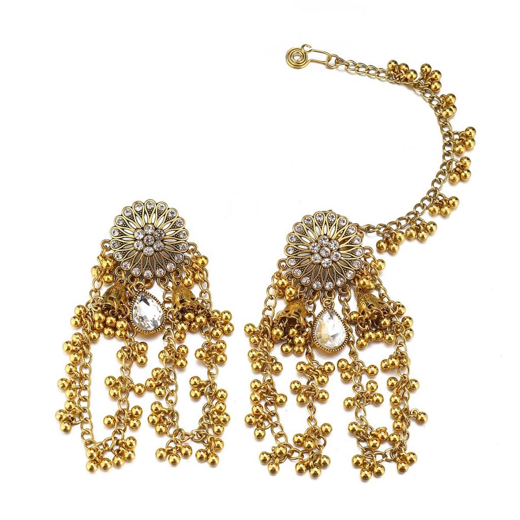 Vintage Boho Tassel Earrings and Necklace Set Ethnic Geometric Jewelry Wholesale
