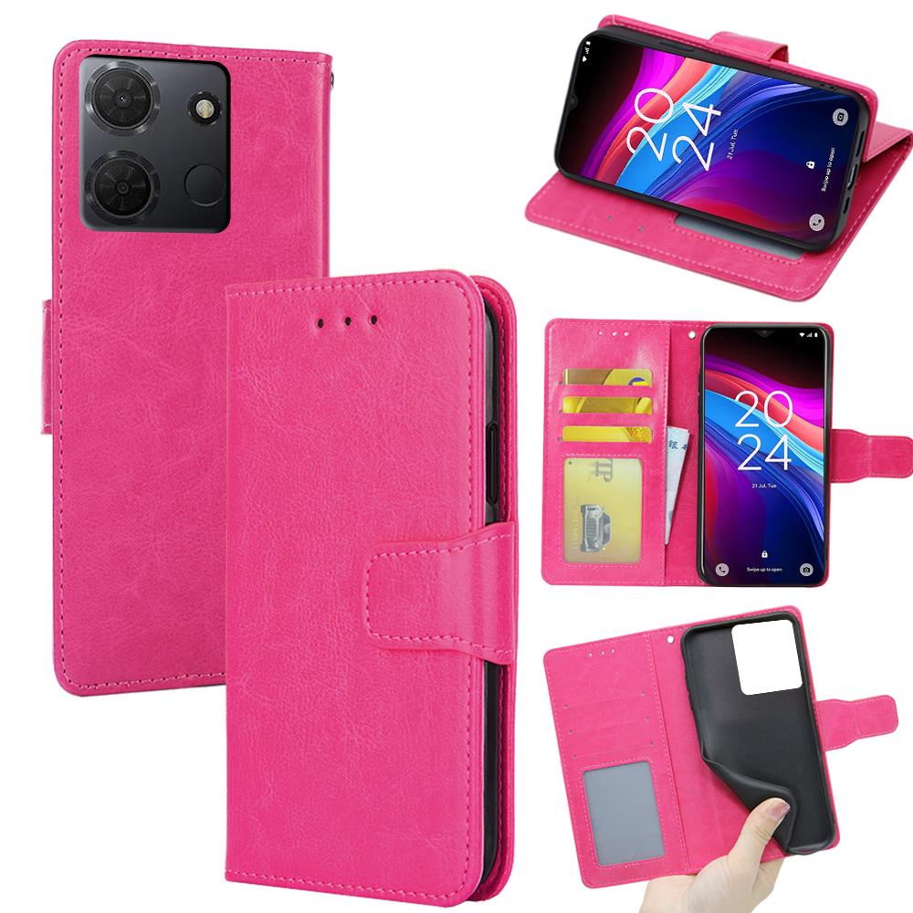 For TCL 503 Case Wallet PU Leather+TPU Folding Stand Phone Cover