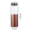 Holaroom High Borosilicate Glass Seasoning Can Salt Sesame Solid Condiment Seal Bottle Pepper Spice Shaker With Rotary ZM919
