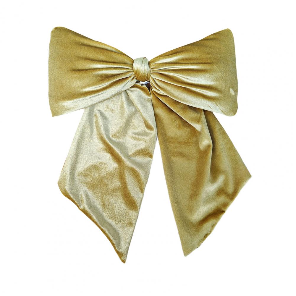 

Velvet Bow Decoration Christmas Bow Ornament Velvet Bow Christmas Tree Decor Green Hair Barrette Clip Set Festive Home for Women золотистый