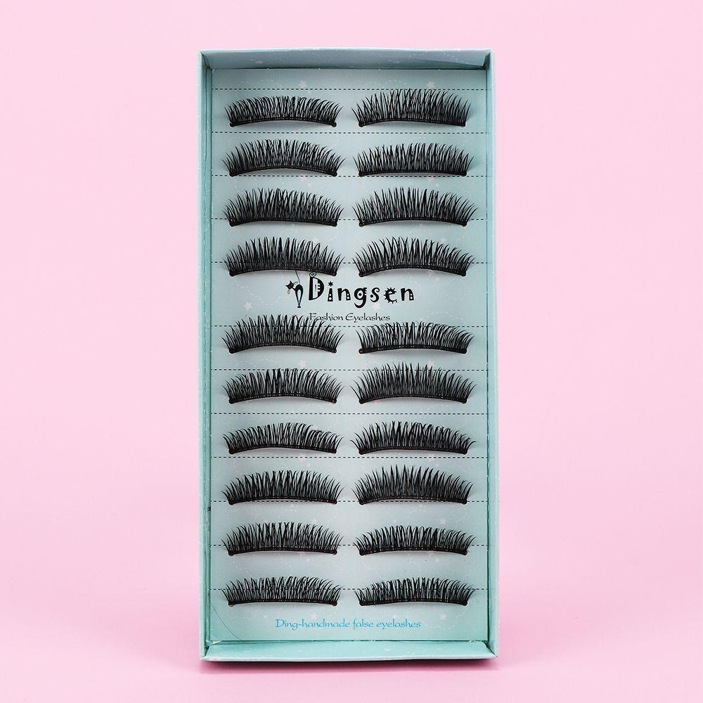 

Natural Cross Thick Black Handmade Extension Makeup False Eyelashes Fake Eye Lashes чорний