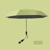 Pure Color Universal Baby Parasol with Holder Clip Lamp Sun Protection  for Trolley Bike Wheelchair