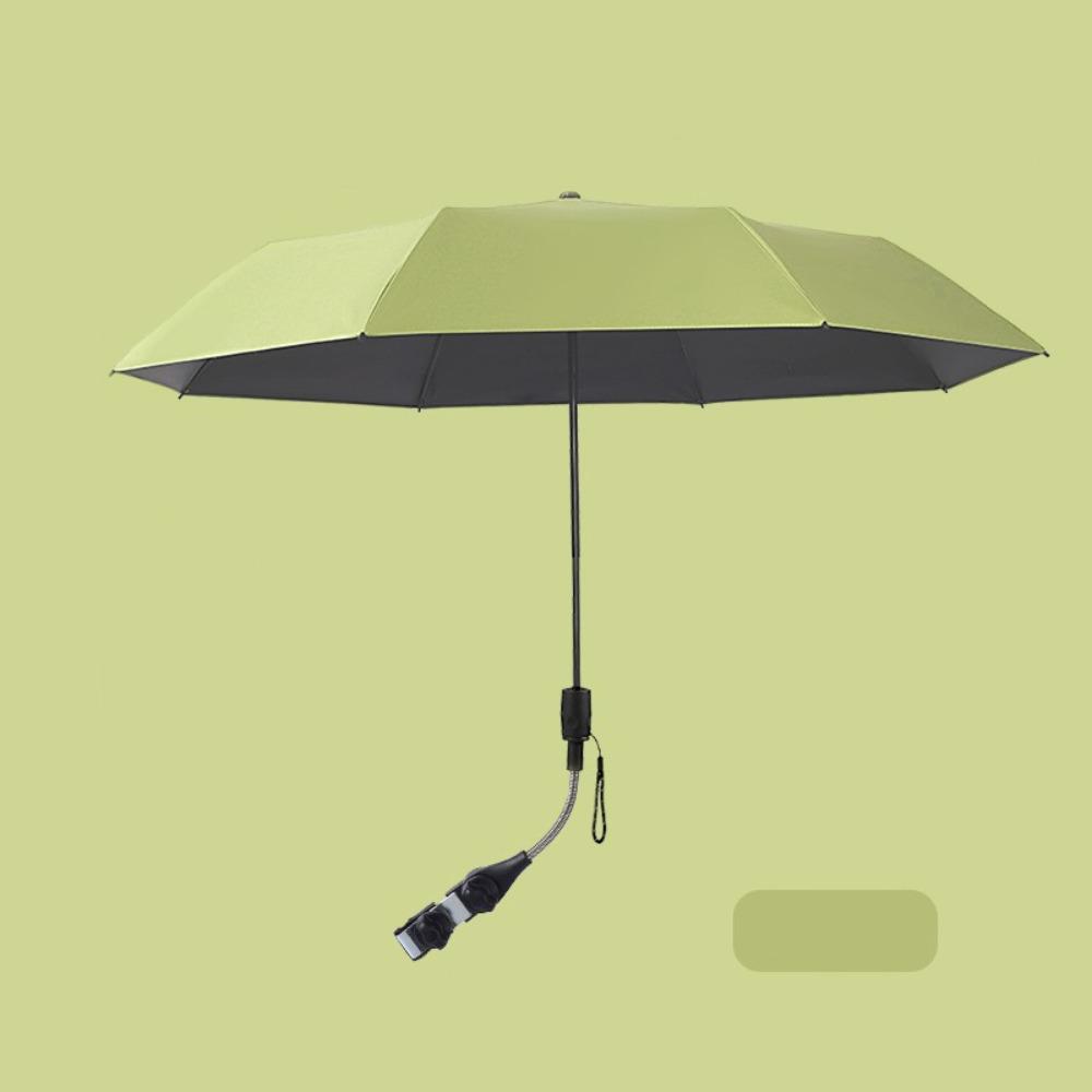 Pure Color Universal Baby Parasol with Holder Clip Lamp Sun Protection  for Trolley Bike Wheelchair