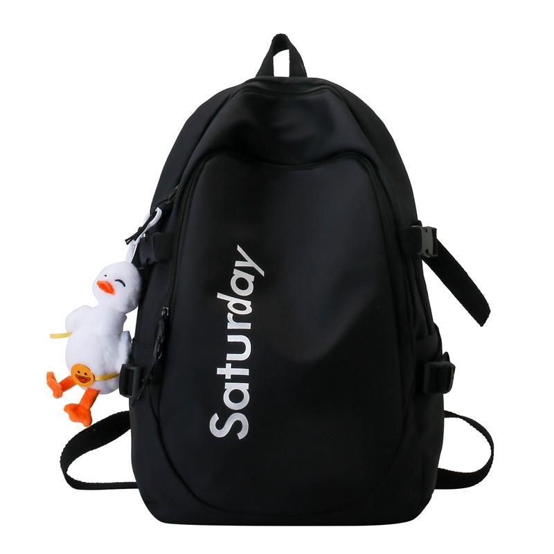 Schoolbag schoolbag female ins Korean version of junior high school student Mori contrasting color backpack college student couple backpack Japanese