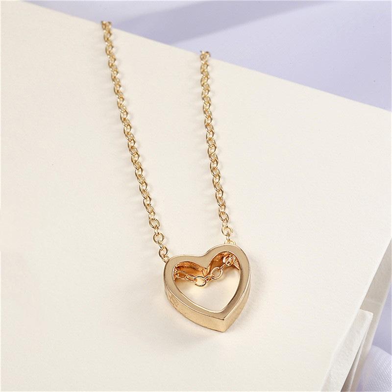 Herzförmige Hohl-Schlüsselbein-Halskette - Niedliches & Schlichtes Design