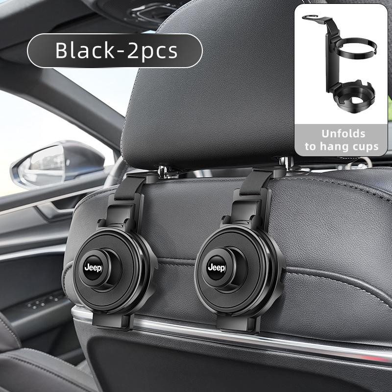 Dla Jeepa Haczyk na zagłówek fotela samochodowego Uchwyt na kubek na wodę Dla Jeepa Renegade Compass Grand-Cherokee Wrangler-JK Commander Trailhawk