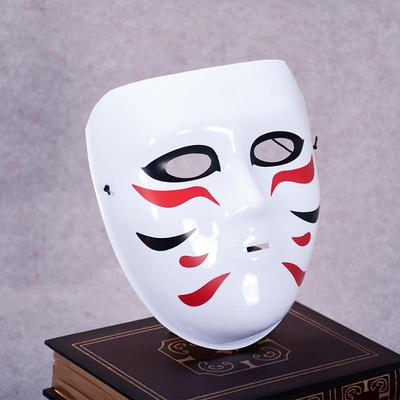 Auf Lager: Umweltfreundliche Japanische Horror-Masken - PVC-Mischcharge mit Bluttropfen-Design für Halloween und Ostern