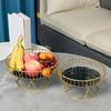 Metal Wire Fruit-Basket Fruit Bowl Modern Fruit-Basket for Vegetable-Snack-Countertop Metal Fruit Tray Table-Centerpiece