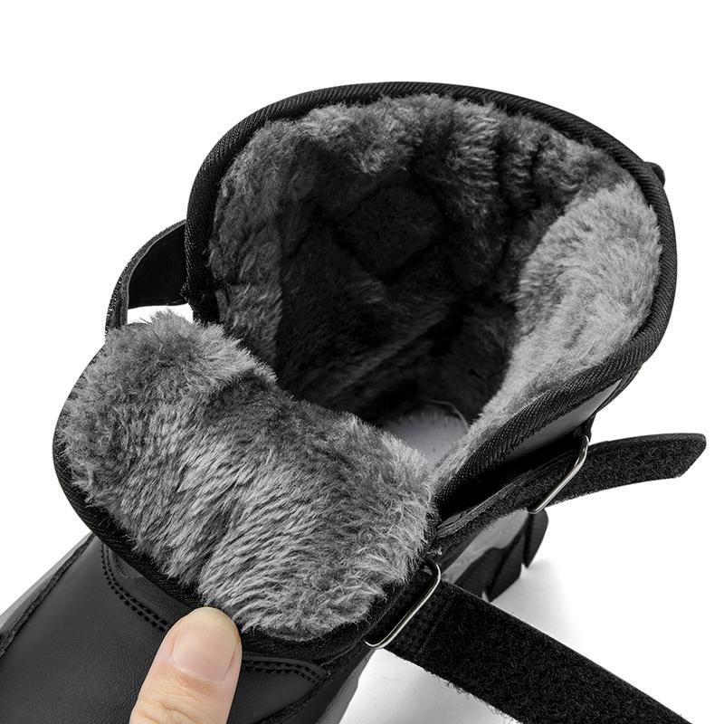 Children Warm Snow Boots Kids Winter Cotton Shoes Non-slip Snow Outdoor Warm Plush Boots High Top Warm Furry Footwear Waterproof Warm Sneakers
