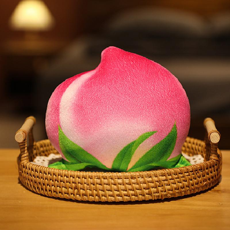 Cartoon Peach Honey Plush Toys Good Fortune Symbols Special Gifts Occasions