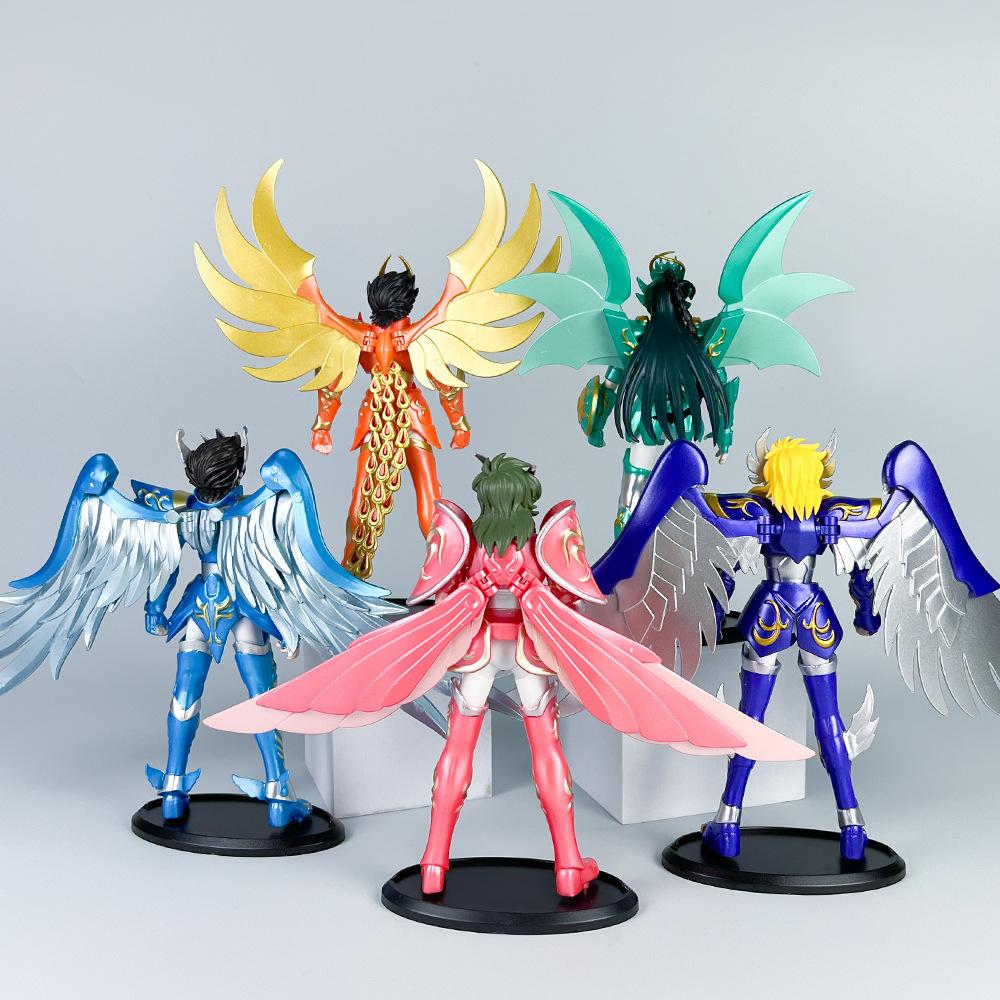 Anime Saint Seiya Shiryuu Hyoga Shun Ikki Phoenix Figure Action Figures Knights Of Zodiac Figures Toy