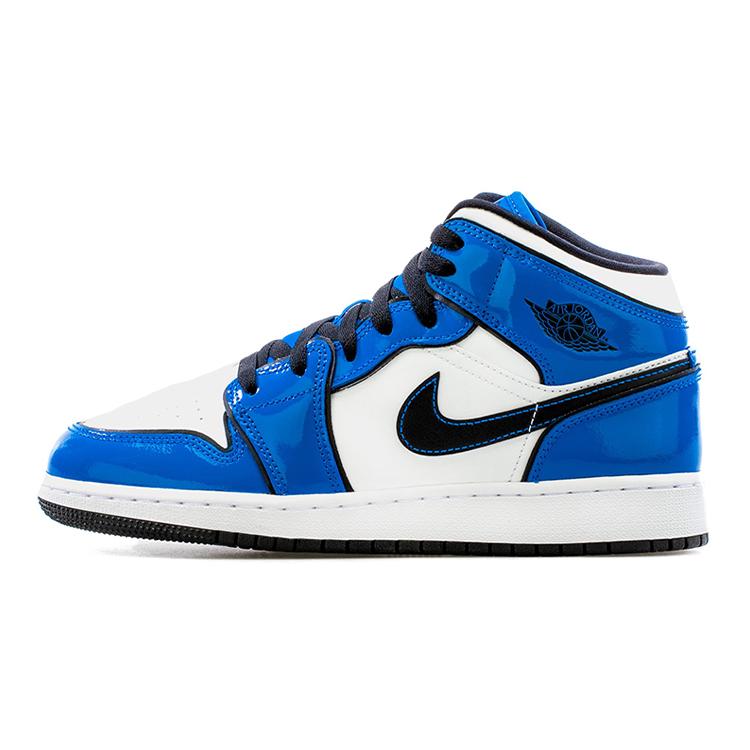 New Jordan 1 Mid Signal Blue GS BQ6931-402